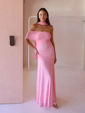 Vestido Aura Longo em Tule Drapeado Multiformas