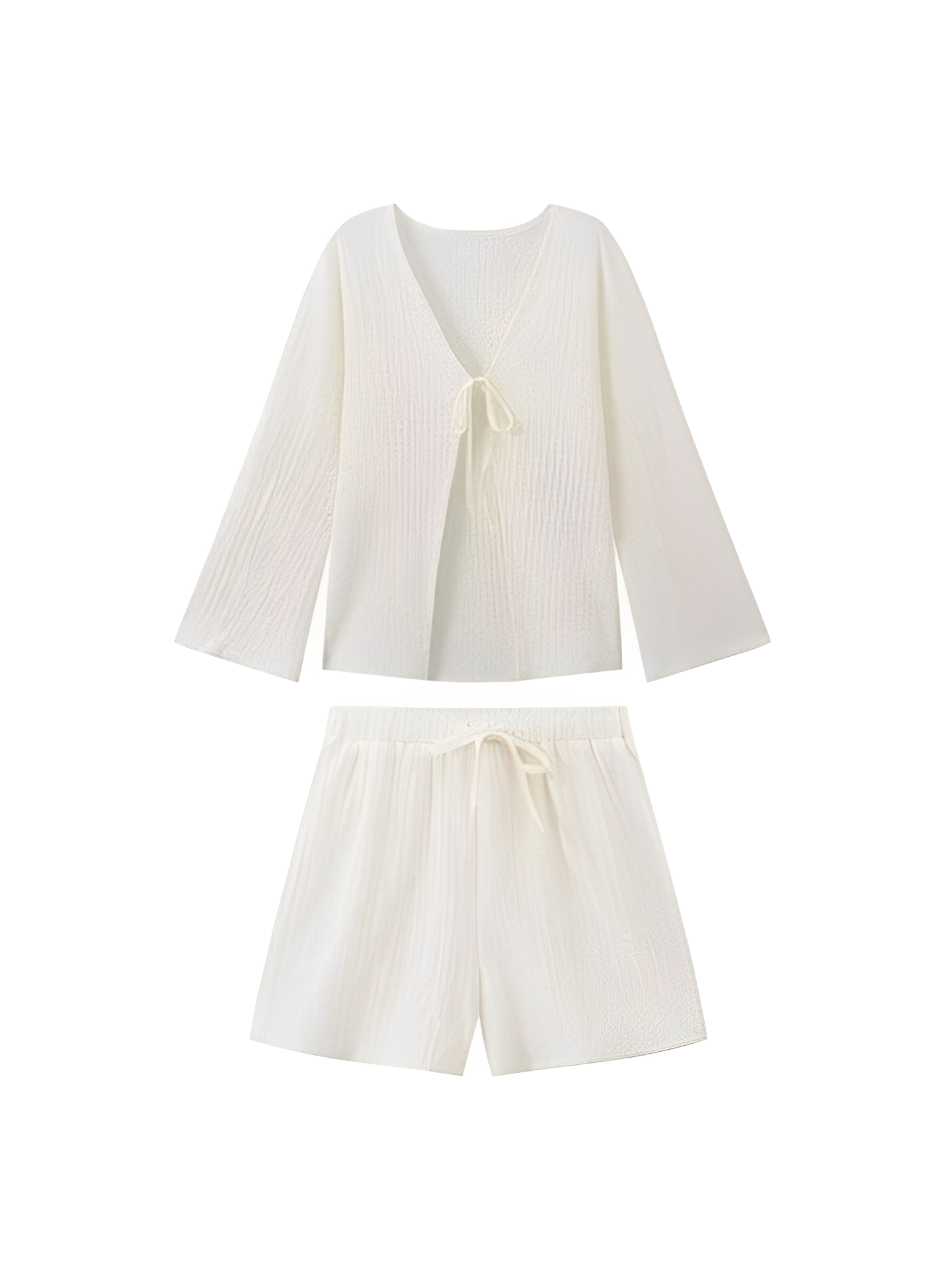 Conjunto Texturizado Daisy com Amarração e Short