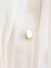 Vestido Chemise Midi Plissado Fleur