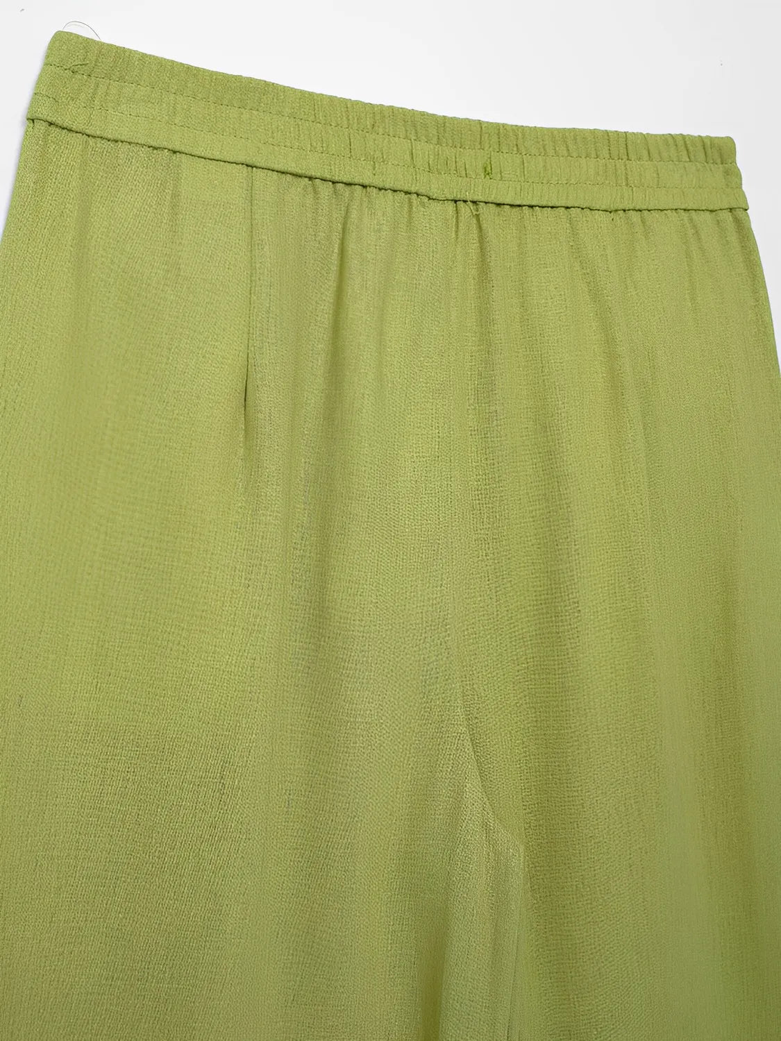 Conjunto Daniela com Camisa Manga Longa e Calça Pantalona Toque Linho