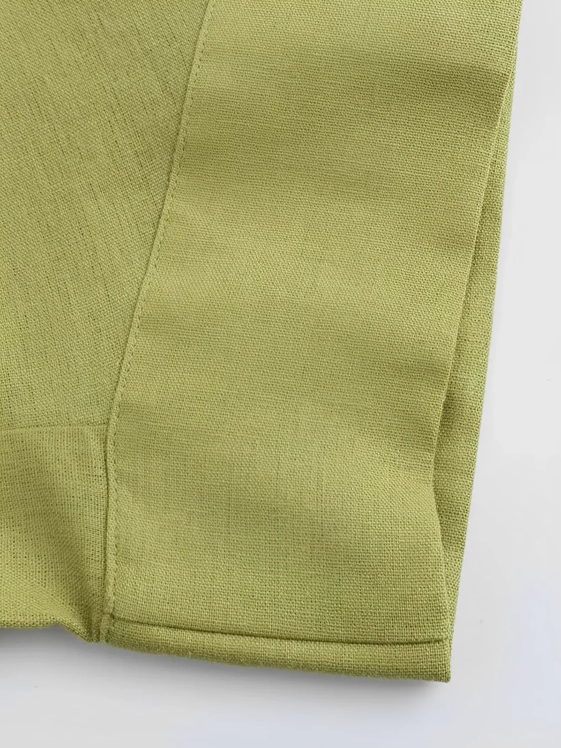 Conjunto Daniela com Camisa Manga Longa e Calça Pantalona Toque Linho