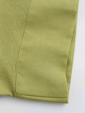 Conjunto Daniela com Camisa Manga Longa e Calça Pantalona Toque Linho