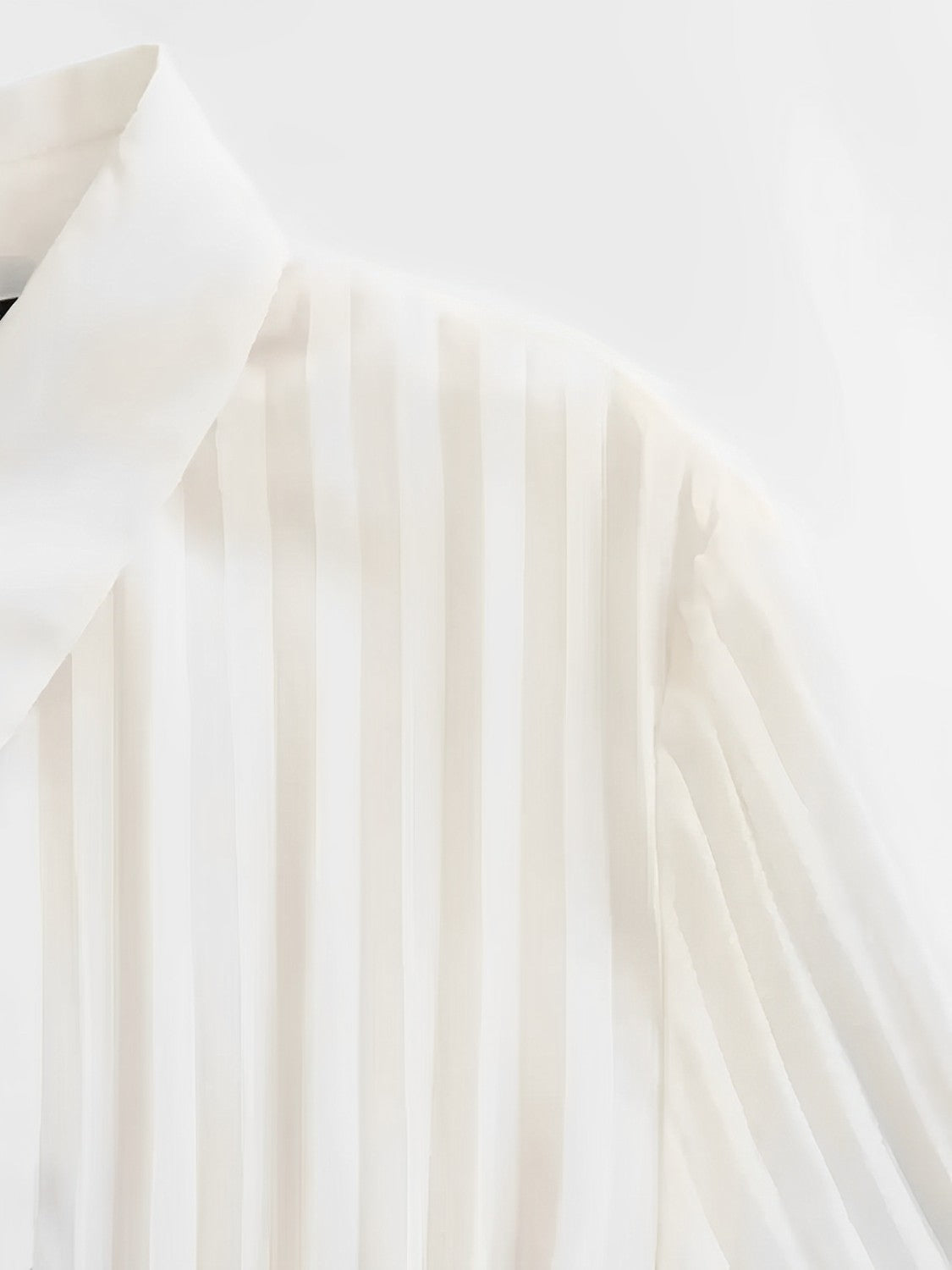 Vestido Chemise Midi Plissado Fleur