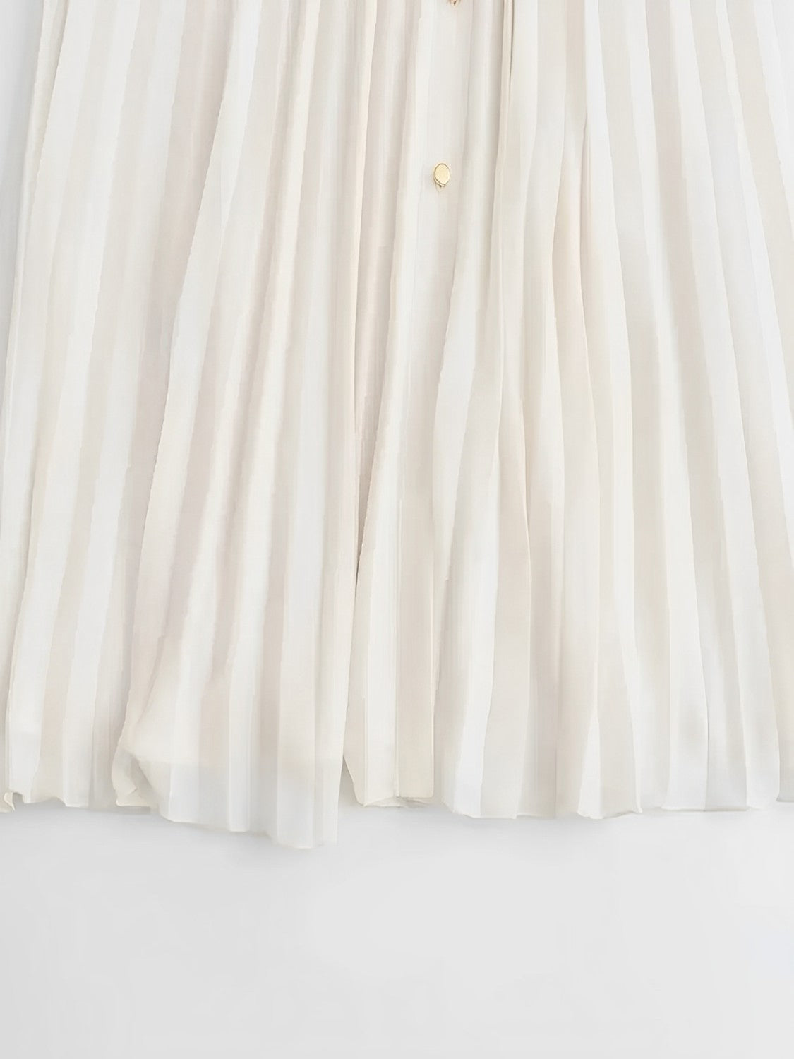 Vestido Chemise Midi Plissado Fleur