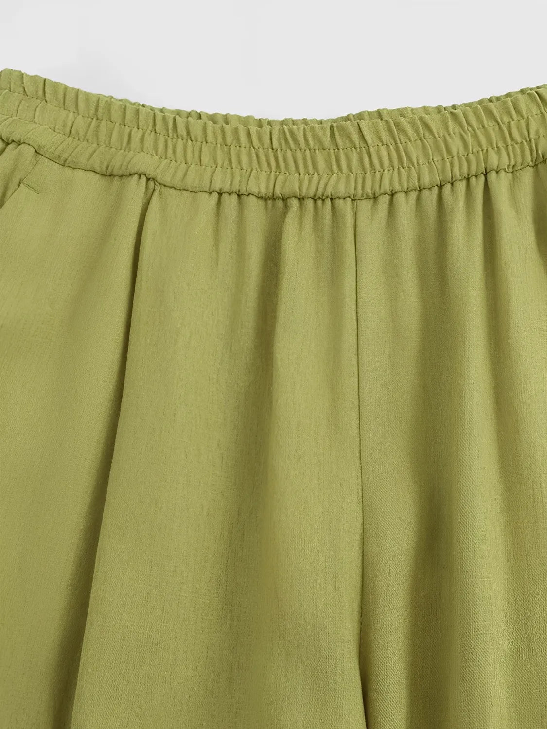 Conjunto Daniela com Camisa Manga Longa e Calça Pantalona Toque Linho