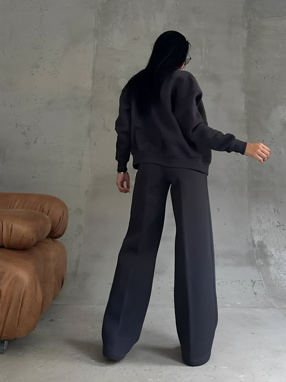 Conjunto Bruna Estilo Aerolook com Jaqueta e Calça Reta