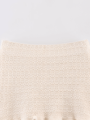 Conjunto Tweed Feminino Saia Longa Plissada Suiany