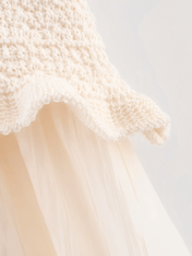 Conjunto Tweed Feminino Saia Longa Plissada Suiany