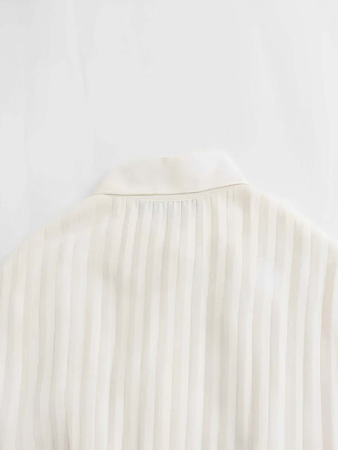 Vestido Chemise Midi Plissado Fleur