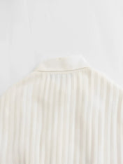 Vestido Chemise Midi Plissado Fleur