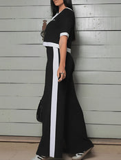 Conjunto Victoria Estilo Clássico com Blusa Cropped e Pantalona