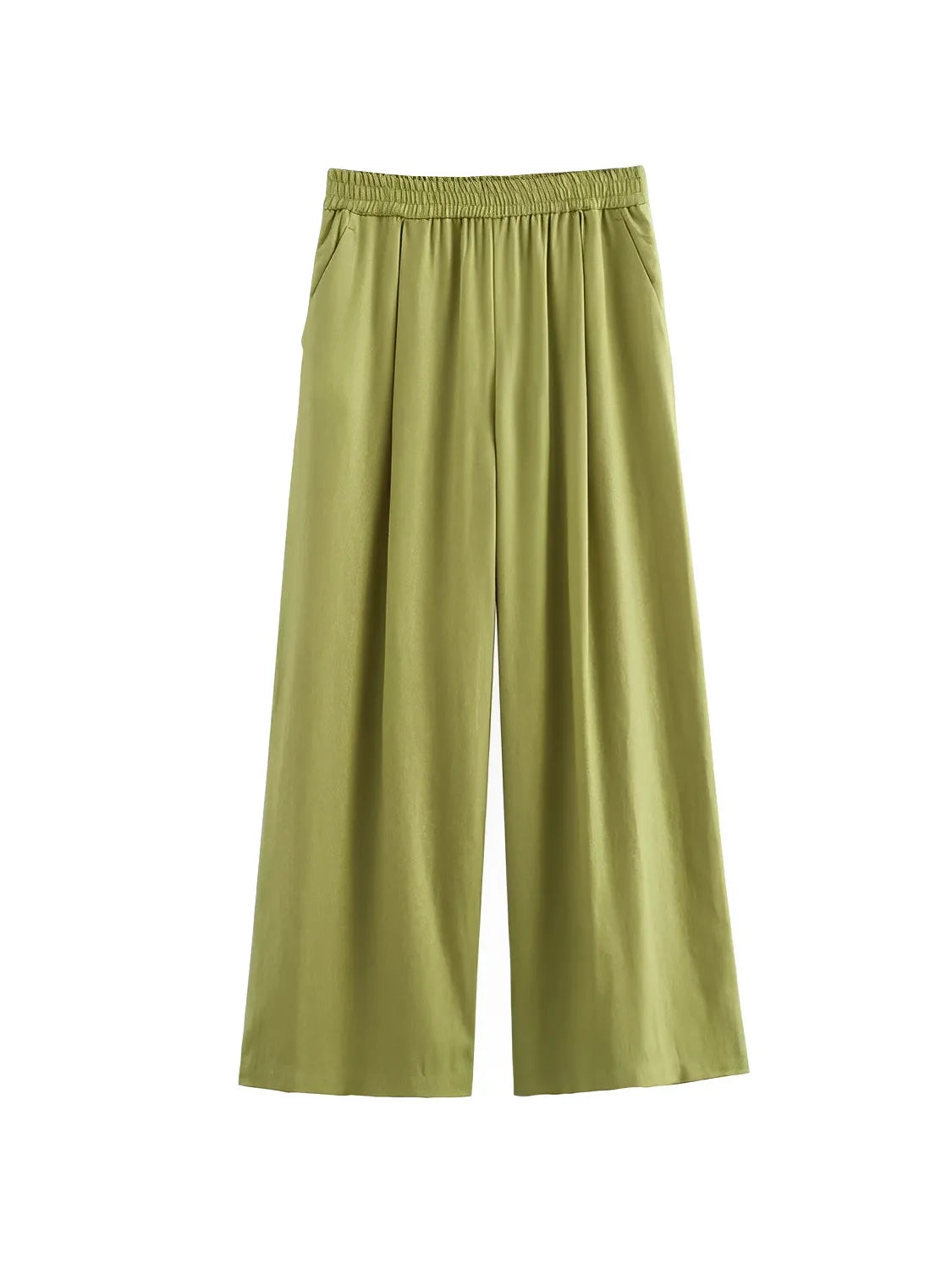 Conjunto Daniela com Camisa Manga Longa e Calça Pantalona Toque Linho