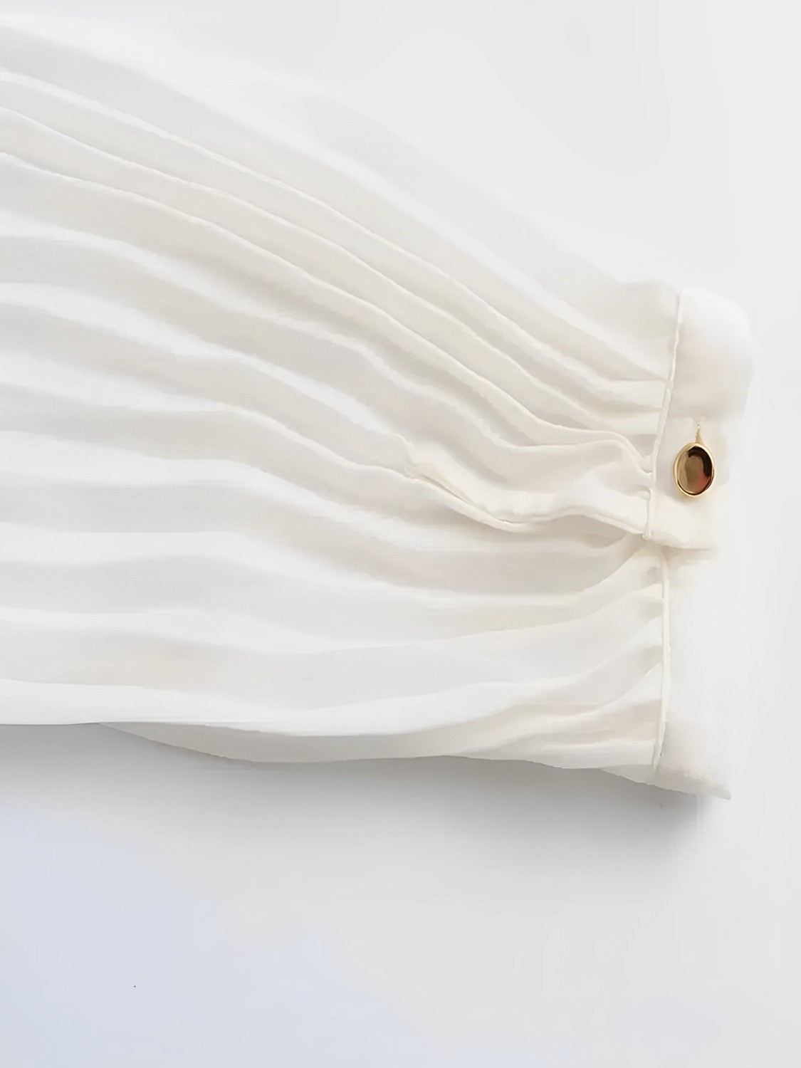 Vestido Chemise Midi Plissado Fleur