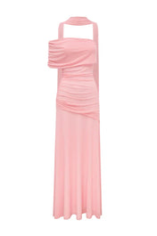 Vestido Aura Longo em Tule Drapeado Multiformas