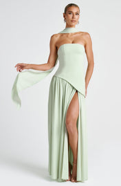 Vestido Longo Sem Alças Elegante Modern Mya