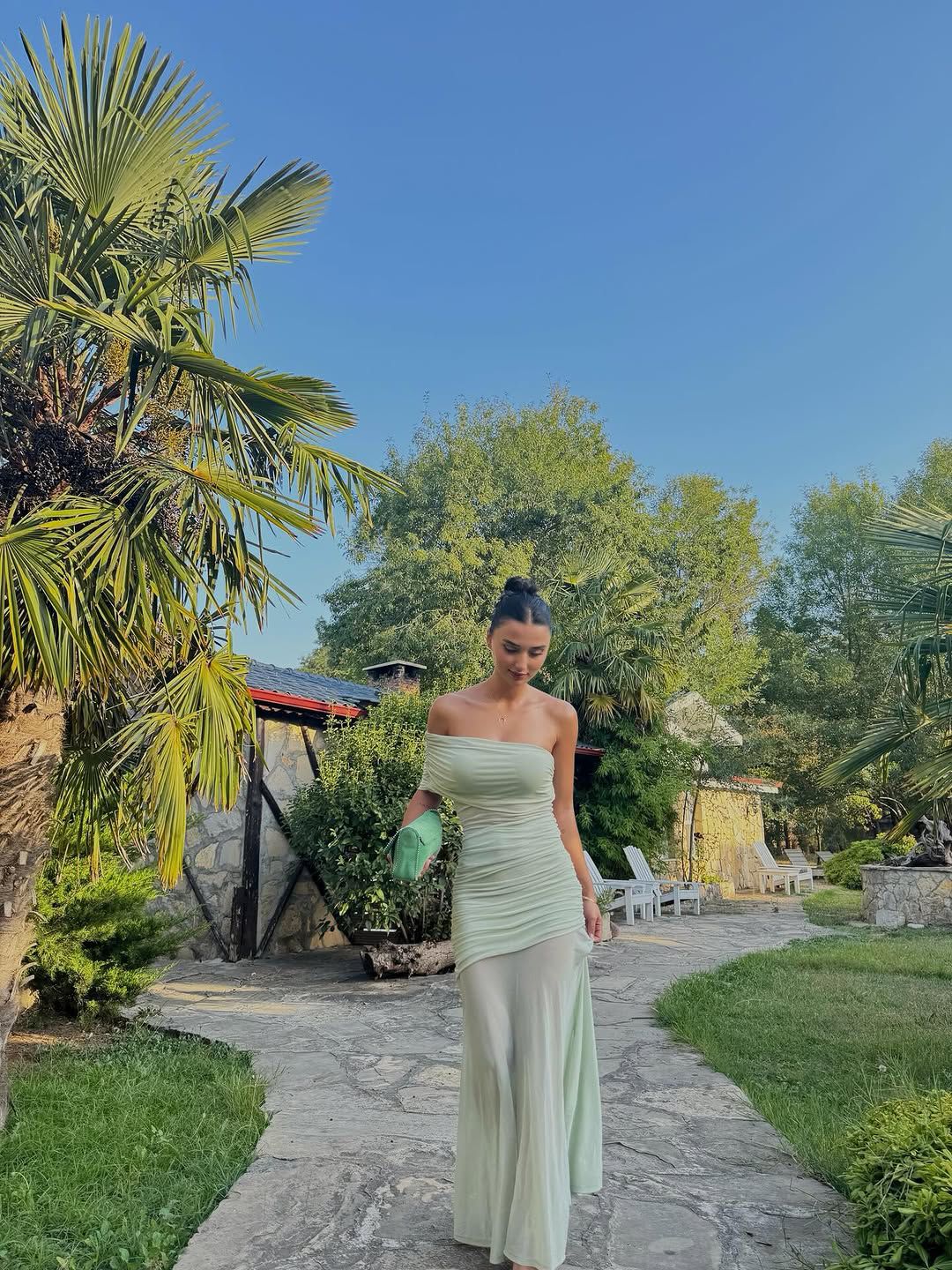 Vestido Aura Longo em Tule Drapeado Multiformas