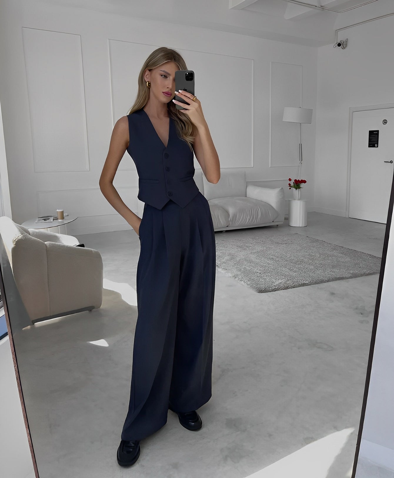 Conjunto Luciara em Alfaiataria Premium com Colete e Calça