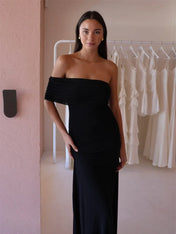 Vestido Aura Longo em Tule Drapeado Multiformas