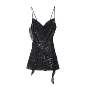 Vestido Curto de Paetê Tendência Modern Layse