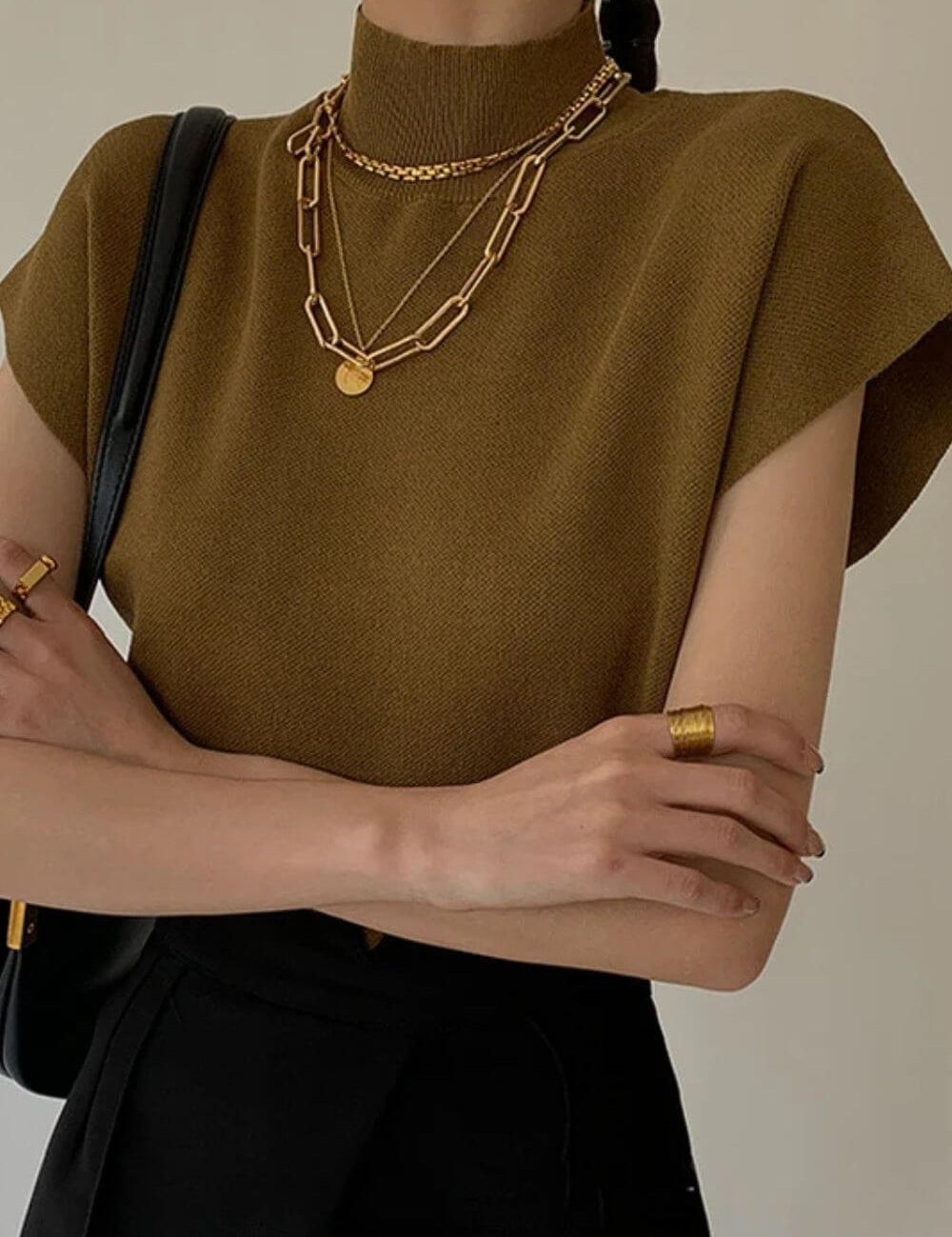 Regata Muscle Tee Tricô Gola Alta Básica