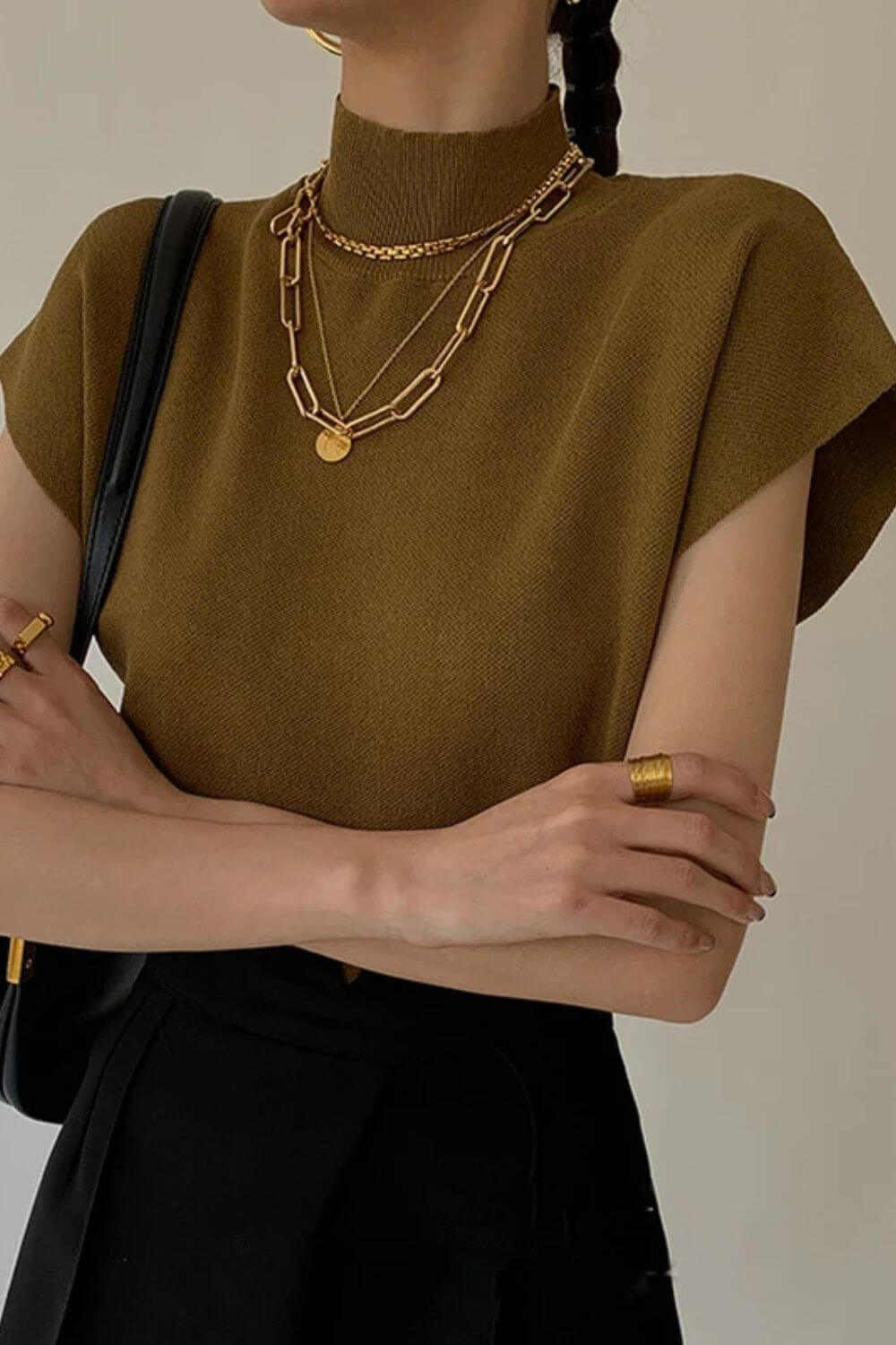 Regata Muscle Tee Tricô Gola Alta Básica