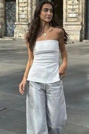 Top Lilly Tomara que Caia Alongado com Zíper