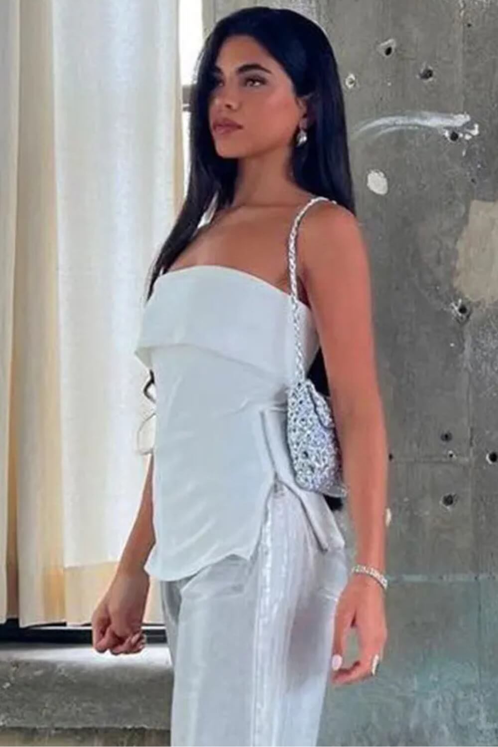 Top Lilly Tomara que Caia Alongado com Zíper