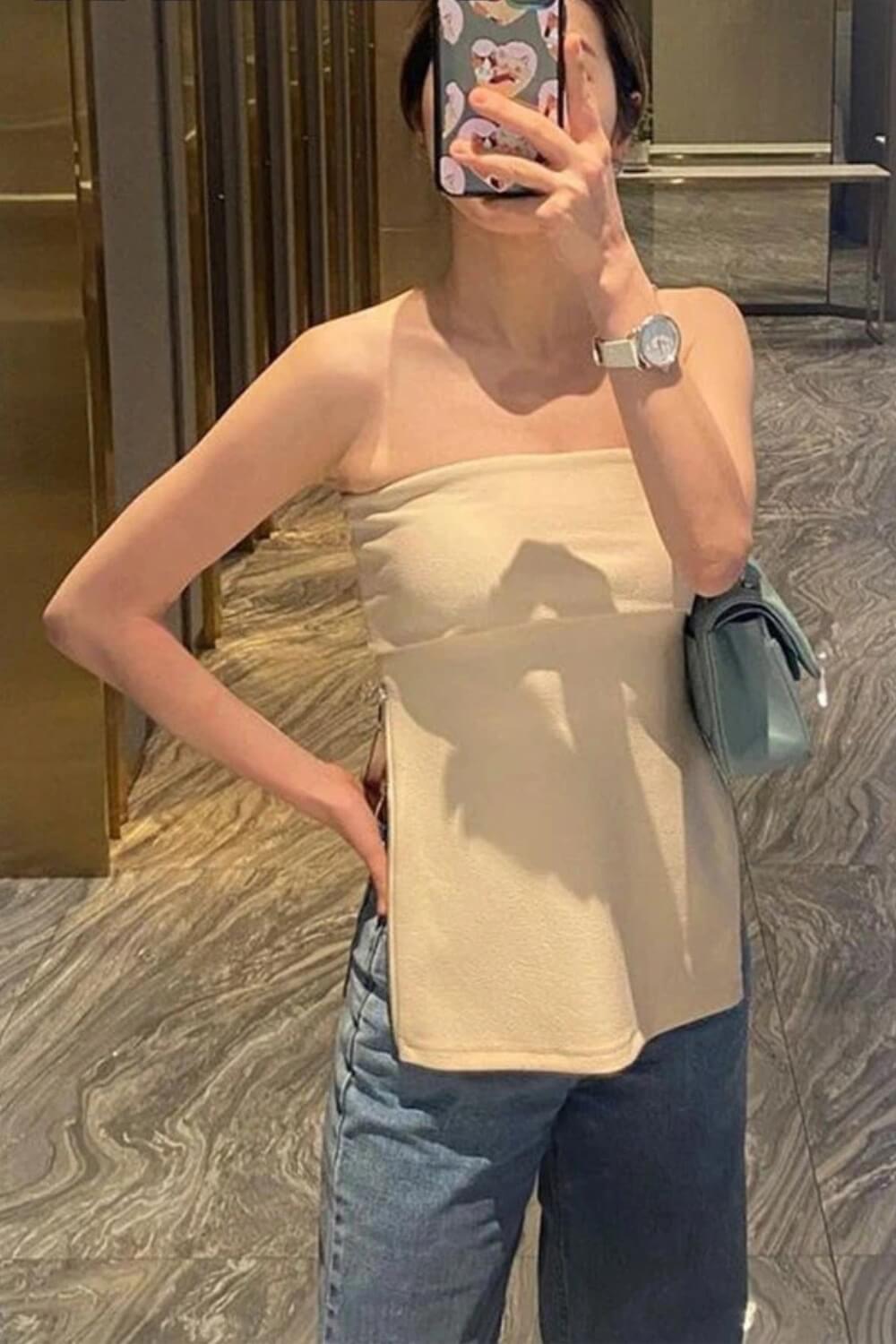 Top Lilly Tomara que Caia Alongado com Zíper