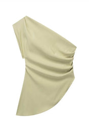 Blusa Skylar Assimétrica de Um Ombro Só