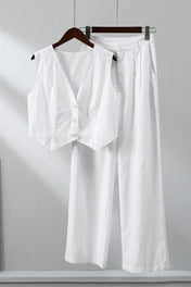 Conjunto Glover em Alfaiataria com Colete e Calça