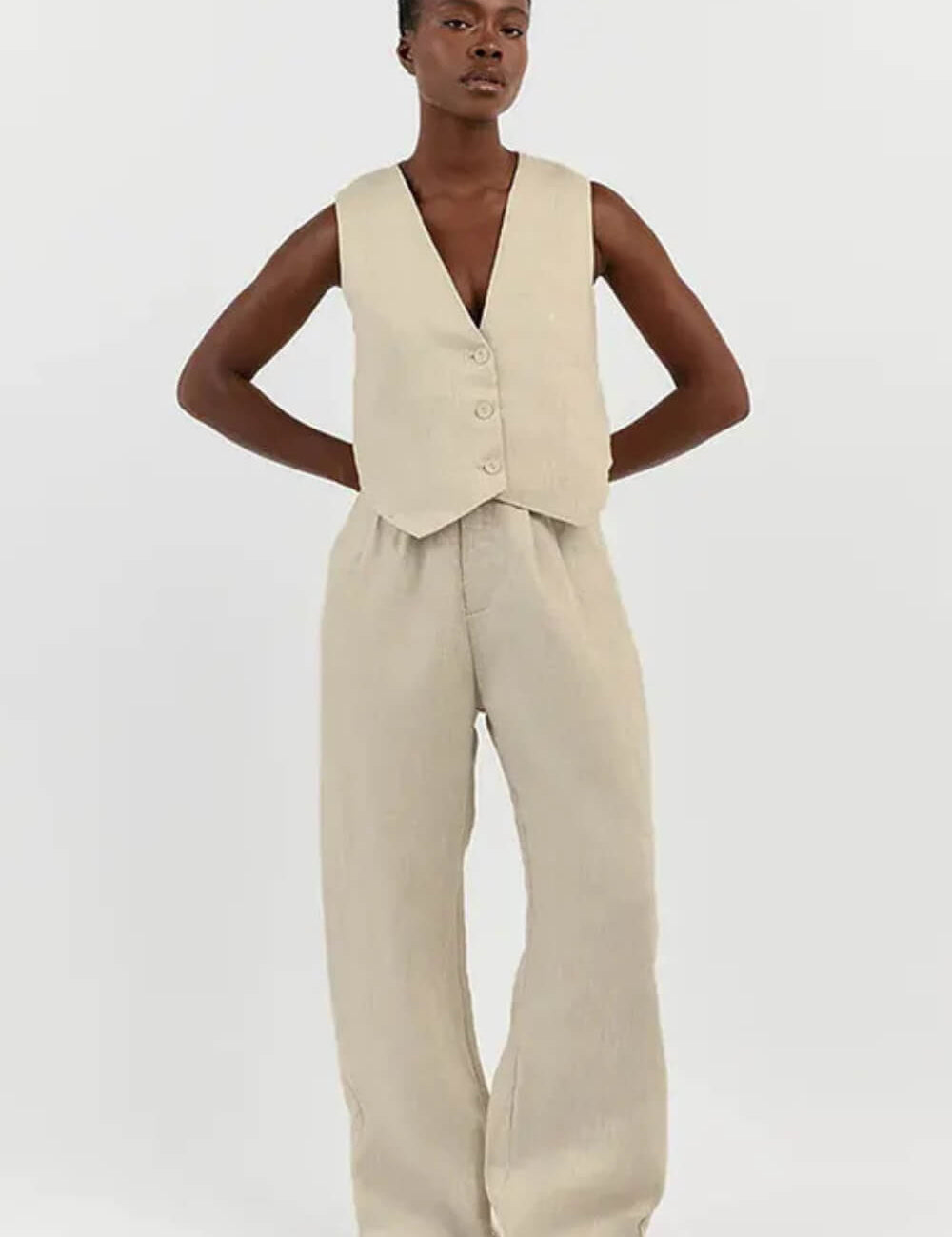 Conjunto Glover em Alfaiataria com Colete e Calça