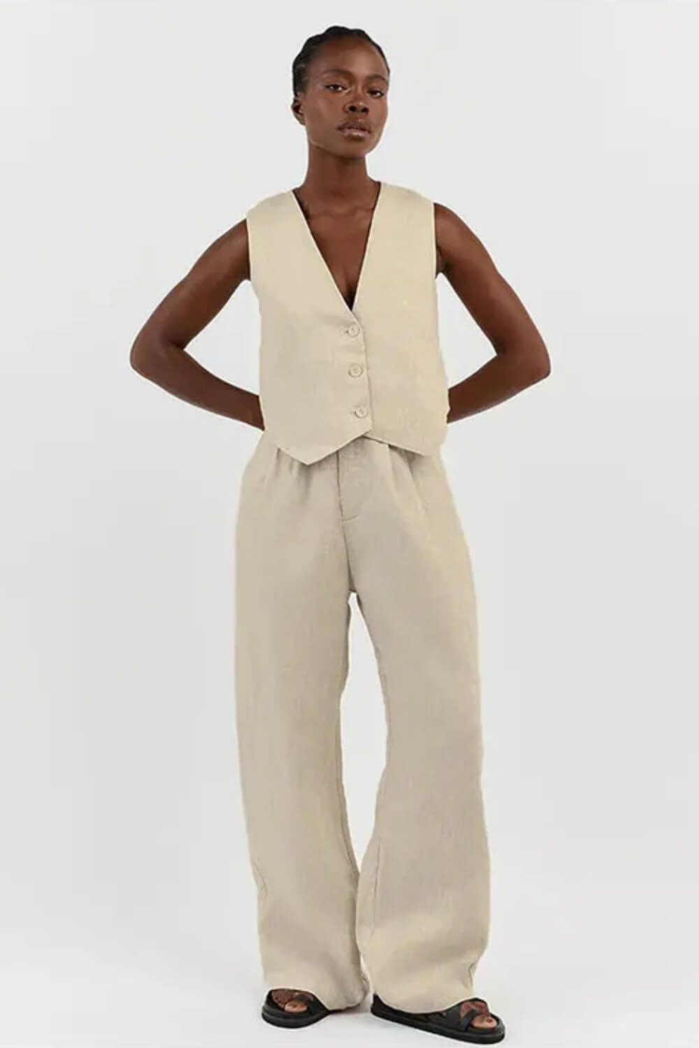 Conjunto Glover em Alfaiataria com Colete e Calça