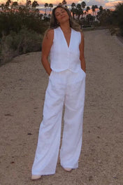 Conjunto Glover em Alfaiataria com Colete e Calça