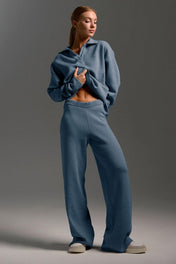 onjunto Clarice em Tricô Oversized com Gola Polo