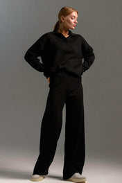 onjunto Clarice em Tricô Oversized com Gola Polo