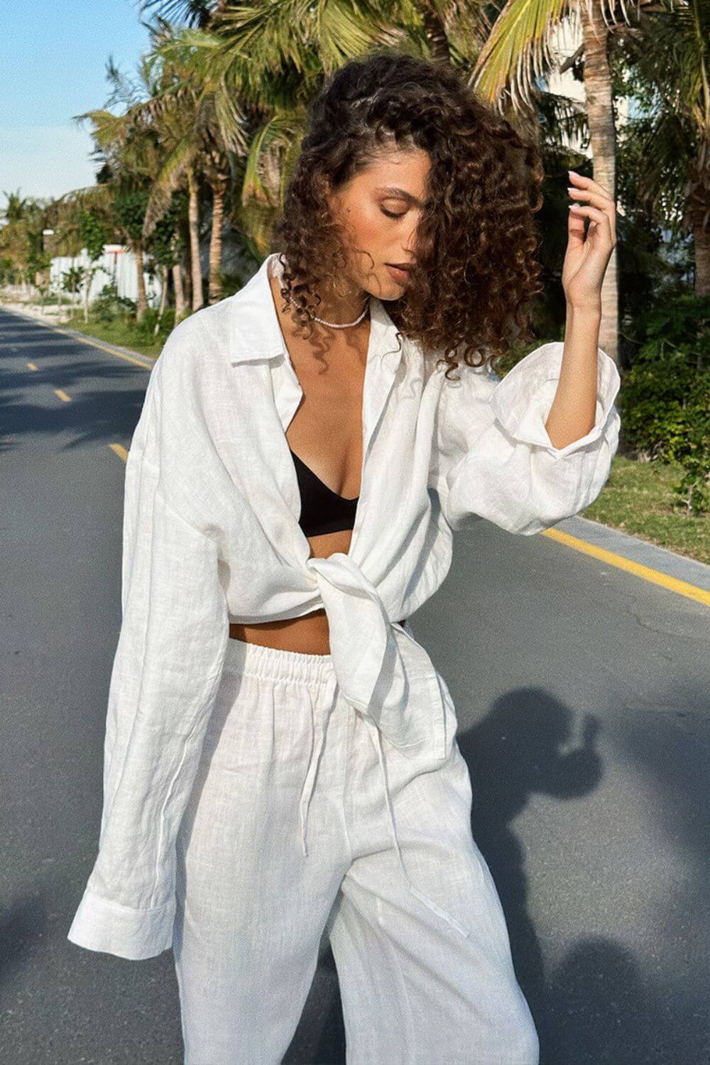 Conjunto Dakota em Linho e Algodão Camisa Oversized e Calça