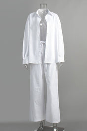 Conjunto Dakota em Linho e Algodão Camisa Oversized e Calça