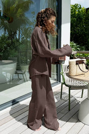 Conjunto Dakota em Linho e Algodão Camisa Oversized e Calça