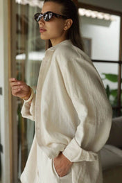 Conjunto Dakota em Linho e Algodão Camisa Oversized e Calça