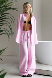 Conjunto Dakota em Linho e Algodão Camisa Oversized e Calça