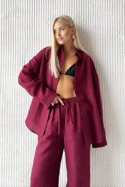 Conjunto Dakota em Linho e Algodão Camisa Oversized e Calça