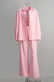 Conjunto Dakota em Linho e Algodão Camisa Oversized e Calça