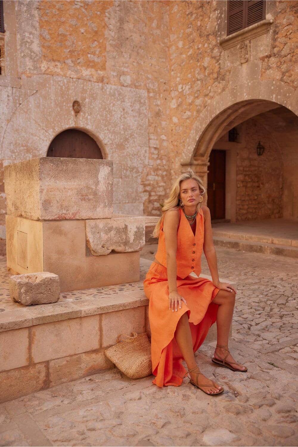 Conjunto em Linho Francesca