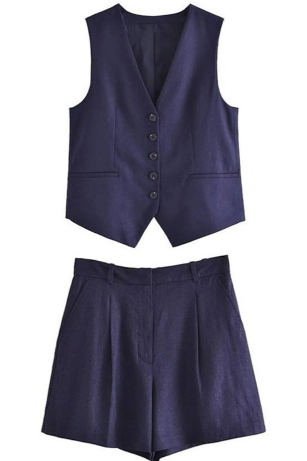 Conjunto Alfaiataria Taylor em Linho com Colete e Short