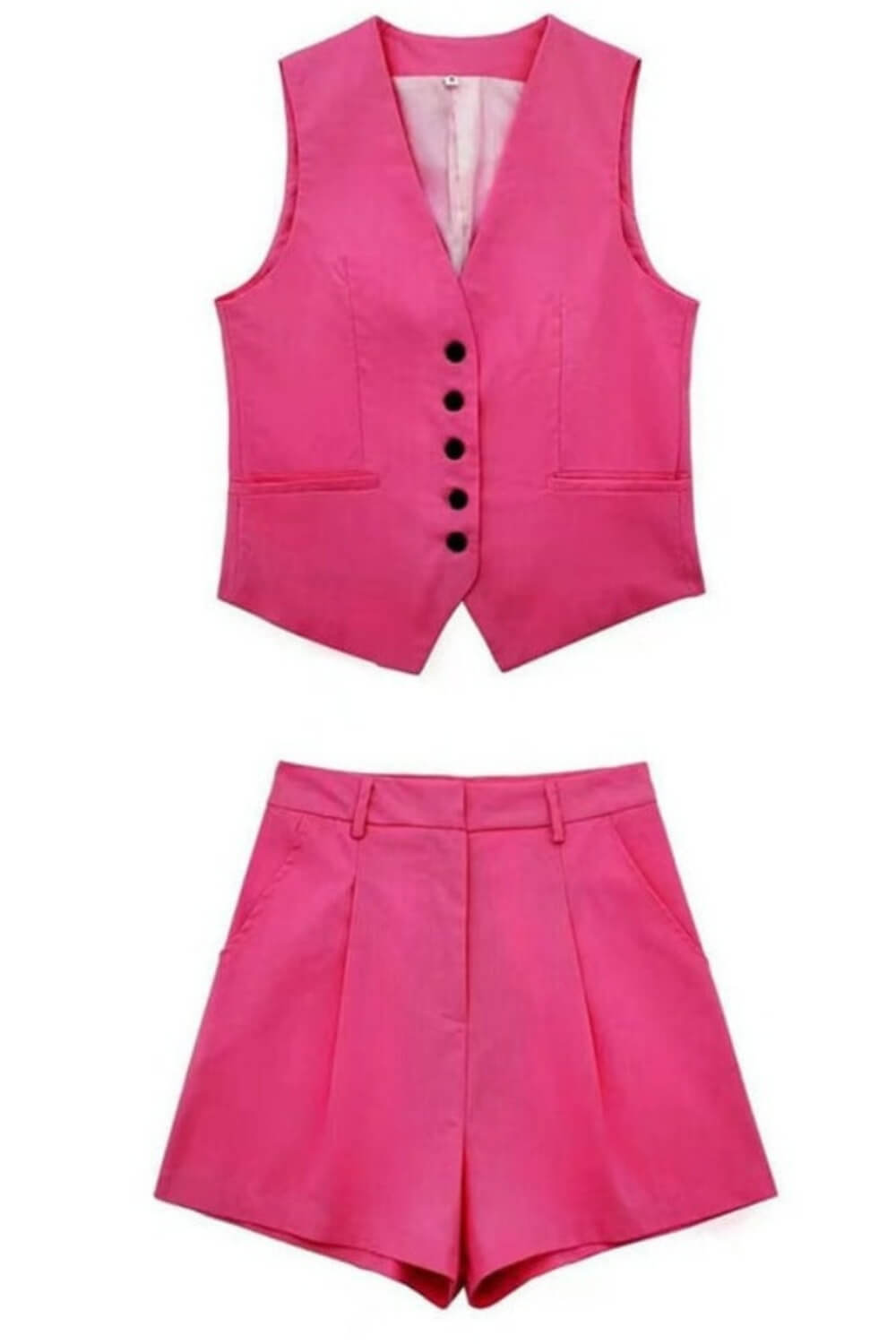 Conjunto Alfaiataria Taylor em Linho com Colete e Short