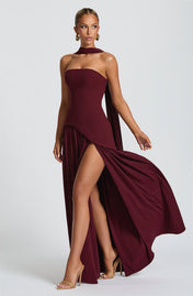 Vestido Longo Sem Alças Elegante Modern Mya