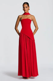 Vestido Longo Sem Alças Elegante Modern Mya