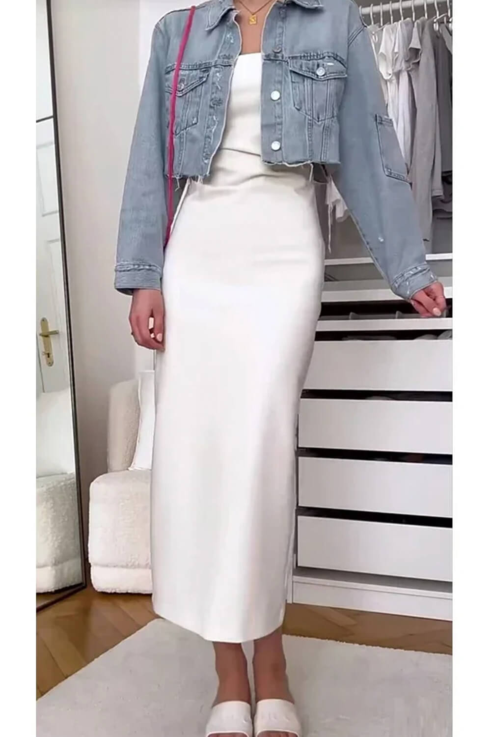 Vestido Anya Midi Tomara que Caia Estruturado