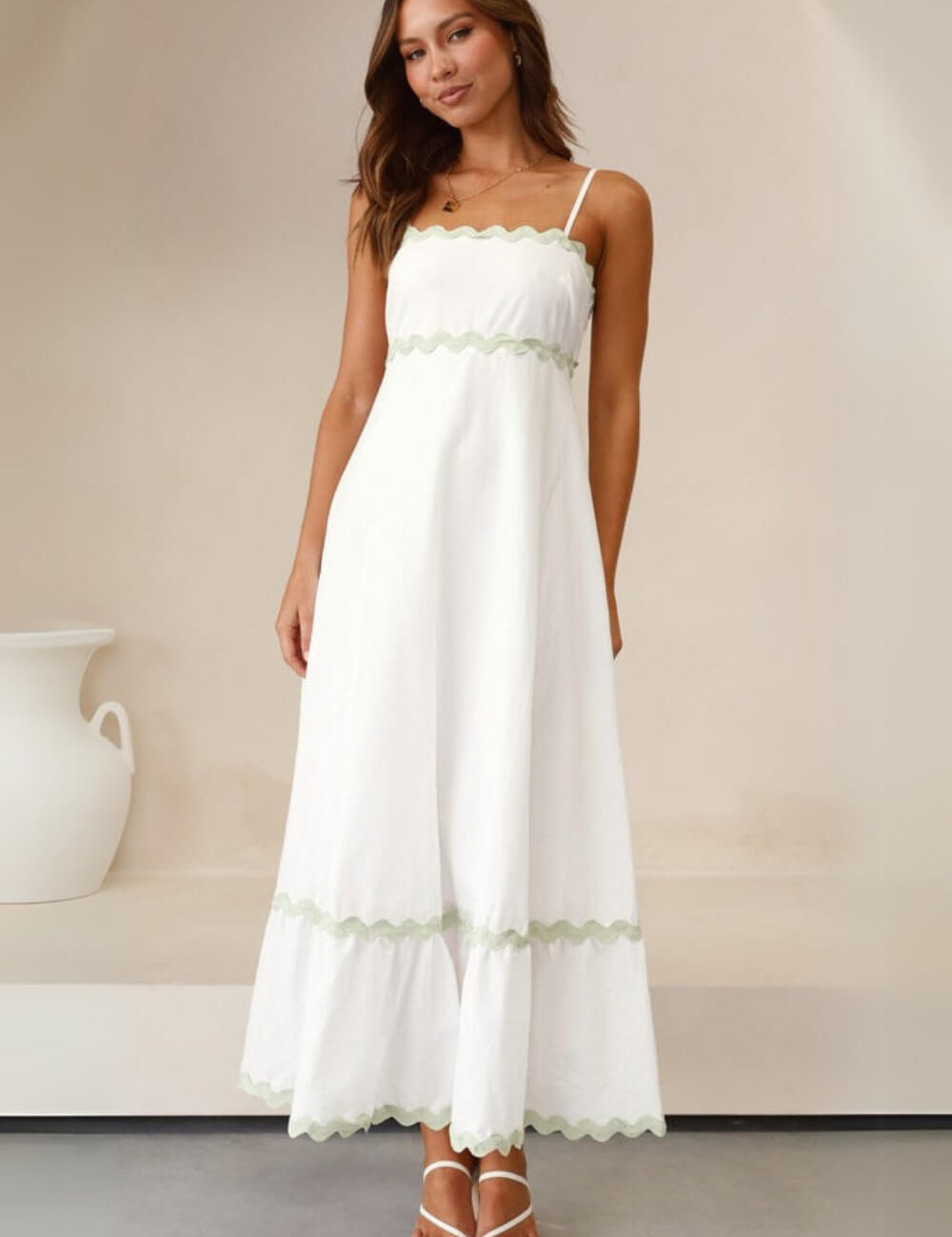 Vestido Midi Alça Ajustável Lila