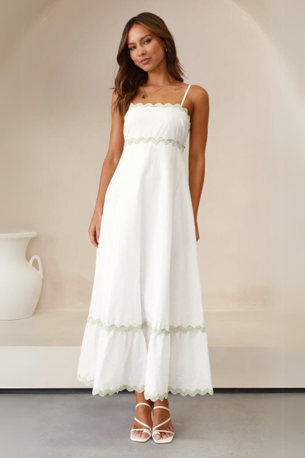 Vestido Midi Alça Ajustável Lila